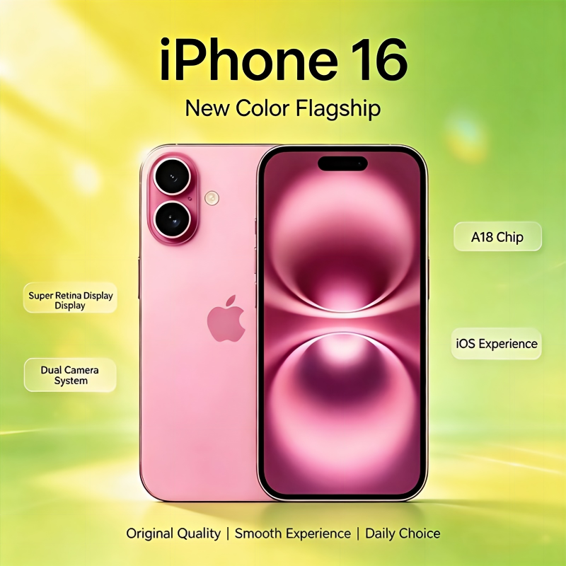 iPhone 16 original 6,1" Super Retina XDR OLED 128/256 Go ROM 6 Go RAM Face ID NFC A18 Débloqué Version US&amp;CN 5G Téléphones portables iPhone 16