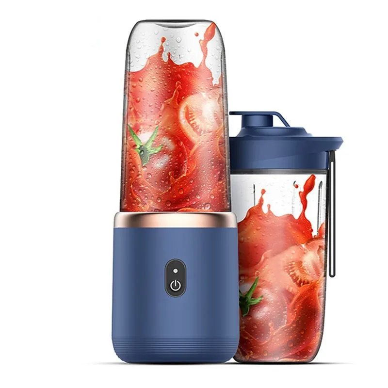 Mélangeurs de jus de fruits portables, Mini bouteille électrique personnelle d'été, USB, 6 lames, presse-agrumes, Machine pour la cuisine