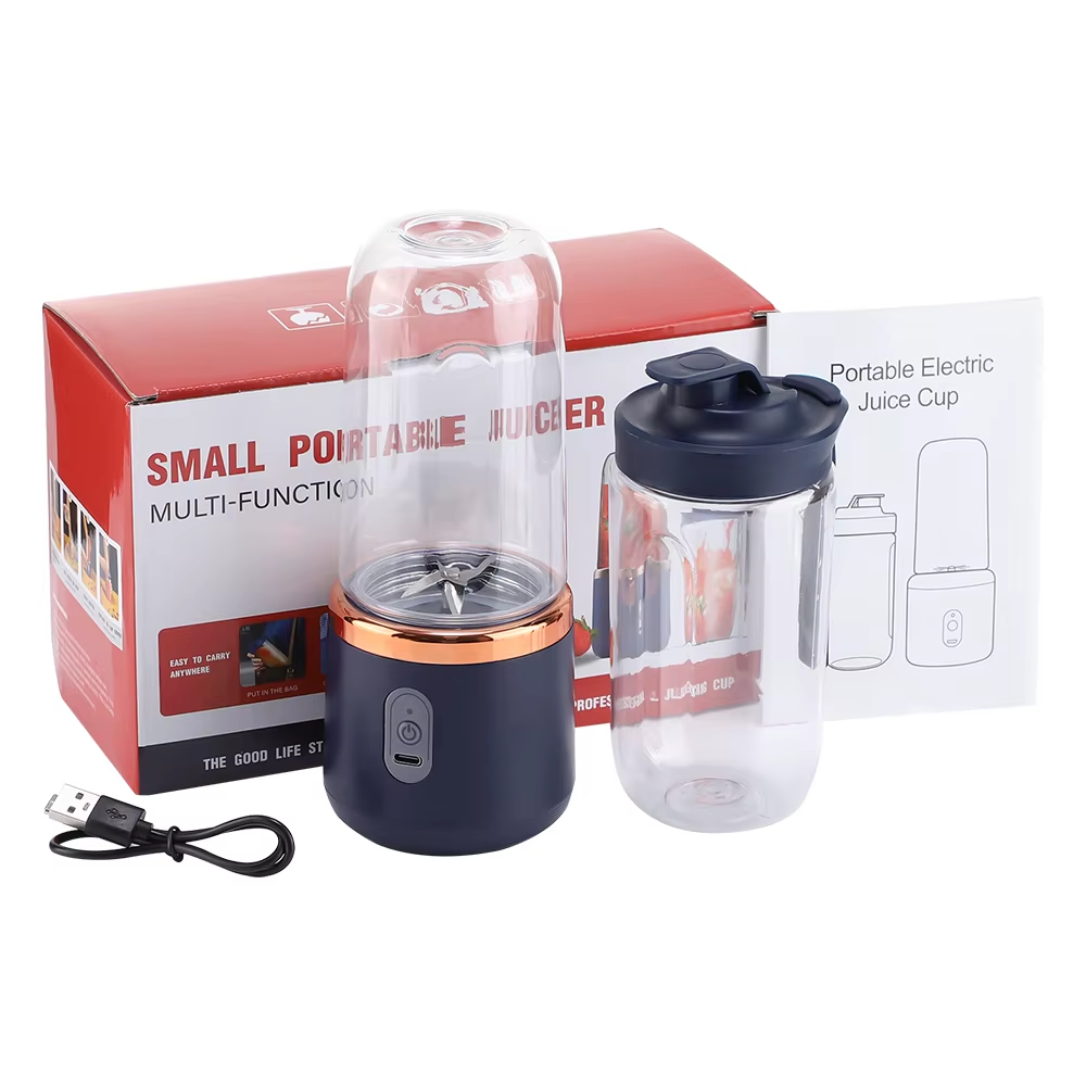 Mixeur Portable Électrique 6 Lames Multifonction pour Jus, Smoothies, Glace Pilée et Préparation Culinaire