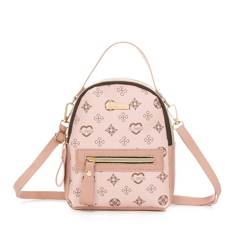 Sac à dos à la mode pour femmes, sac d'école frais et doux pour étudiants Rose